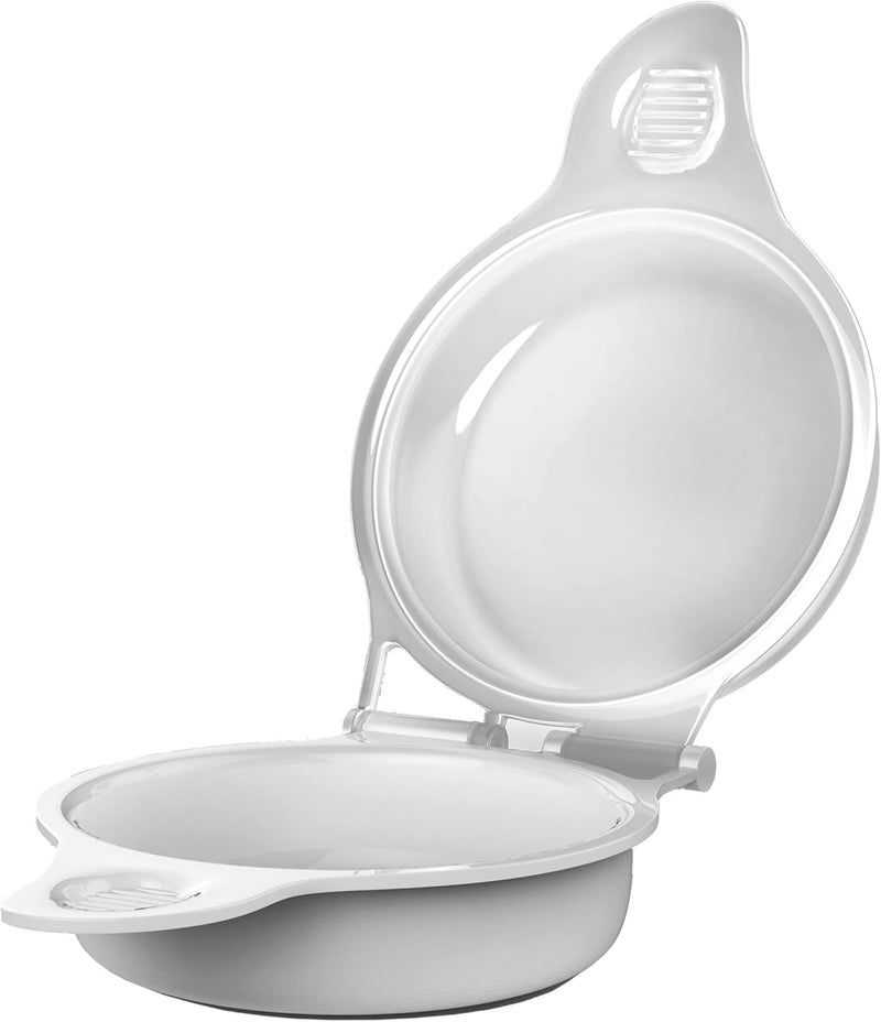 Chef Buddy Microwave Egg Maker, a Healthy Breakfast Cooking Utensil - Kitchen Essentials, Easy to Make- Holds Up to Two Eggs and Cooks in 45 Seconds - Image 1
